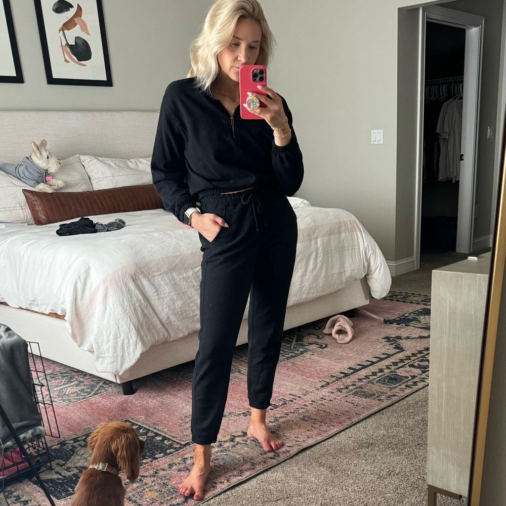 Abercrombie Soft AF Black Joggers